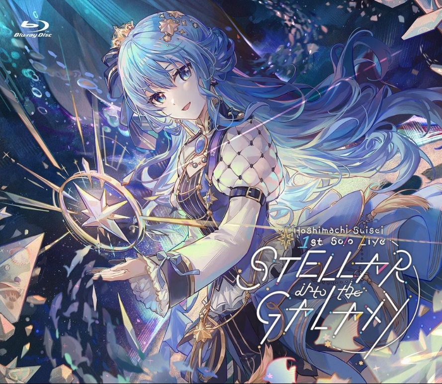 [In-stock]   Hoshimachi Suisei 1st solo live "STELLAR into the GALAXY" only Bouns : sticker + A3poster