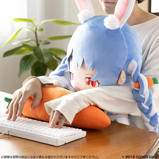 [In-stock] Usada Pekora "Human Rabbitality Project"  - Plushie Cushion (H: ~550mm)