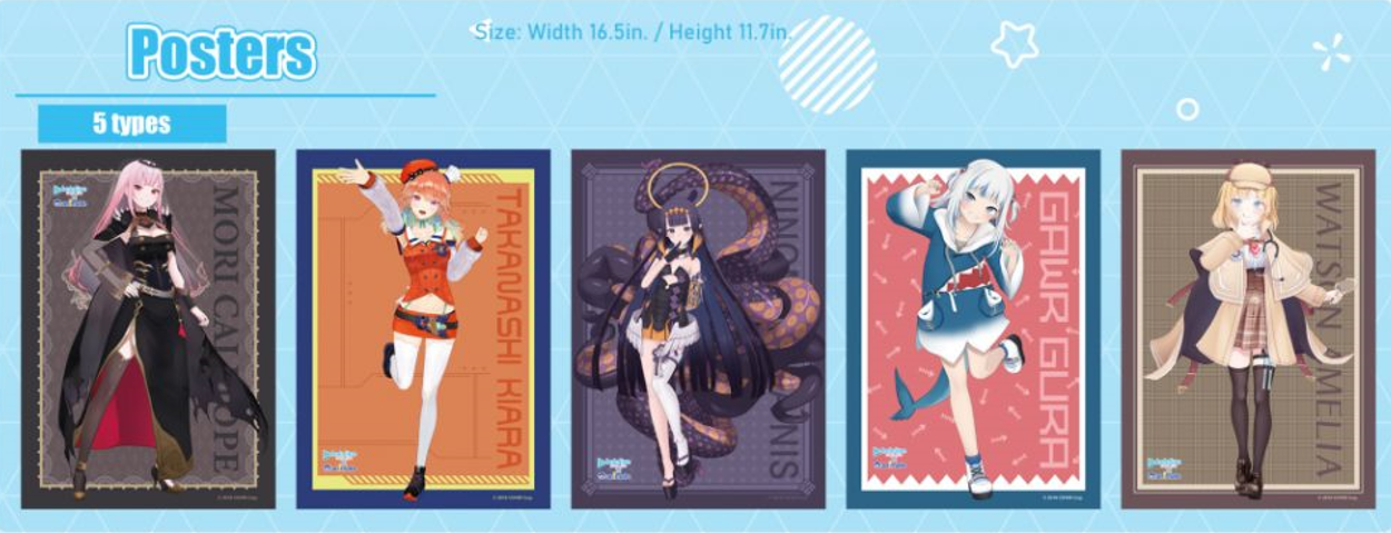 [In-stock]  Hololive English × animate oversea limited Goods