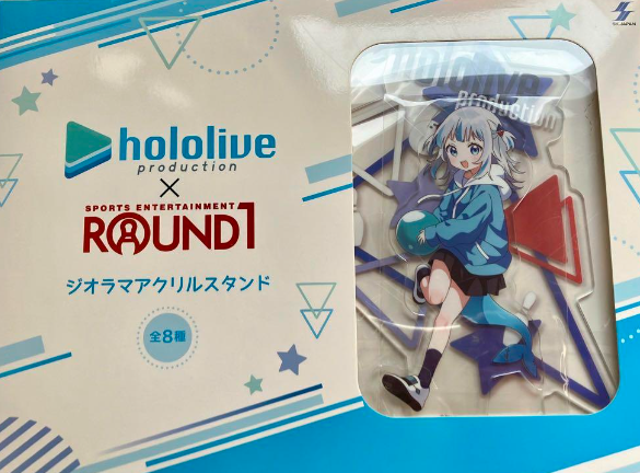 Hololive x ROUND1 gura亞克力立牌