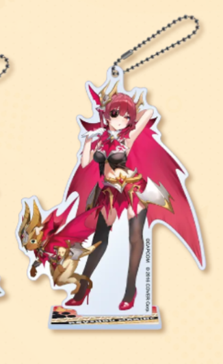 「現貨」hololive  x Monster Hunter カプとれ景品- 亞克力立牌匙扣