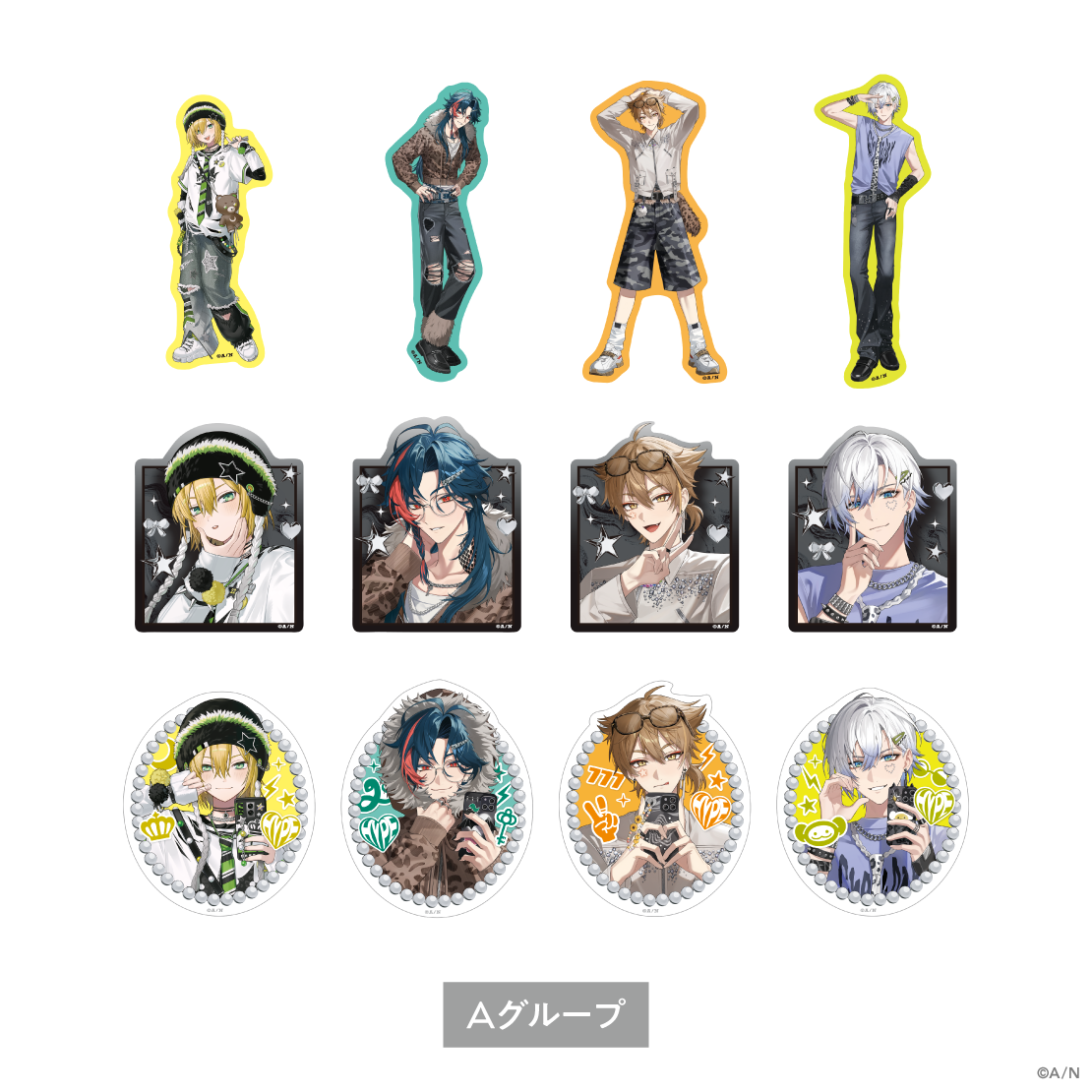 [預訂] Nijisanji 【#HYPE-ME】ランダムステッカー Aグループ (隨機貼紙 A組) [NIJISANJI Official Store 6th Anniversary]