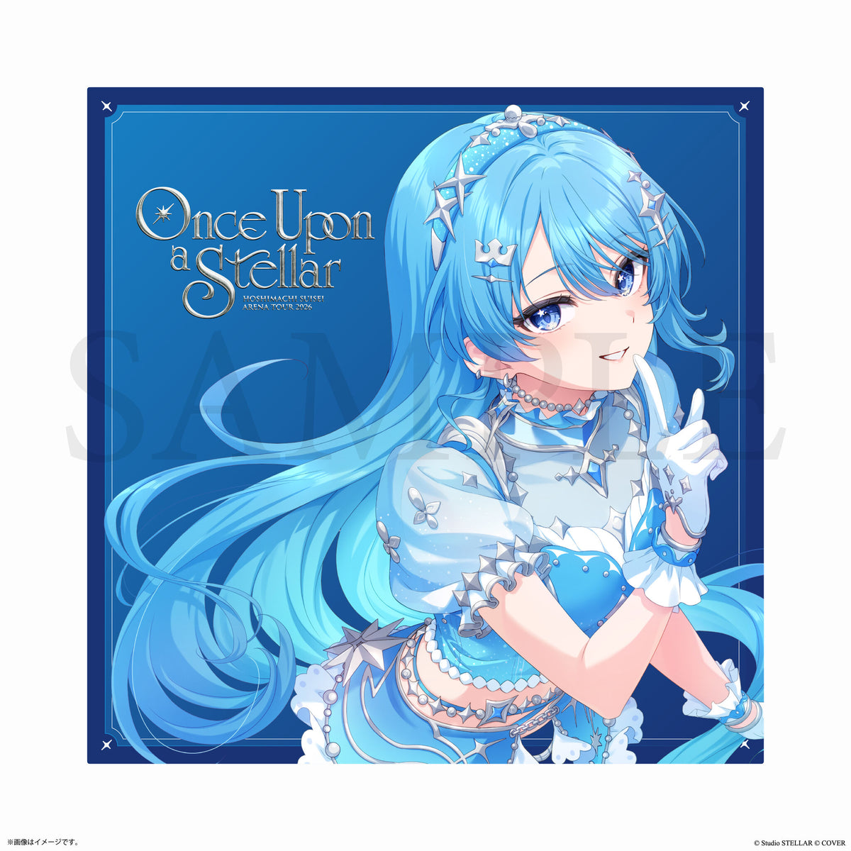 [Pre-order] [Made-in-order] hololive Hoshimachi Suisei Metal Art Print Display Once Upon a Stellar (7net Exclusive)