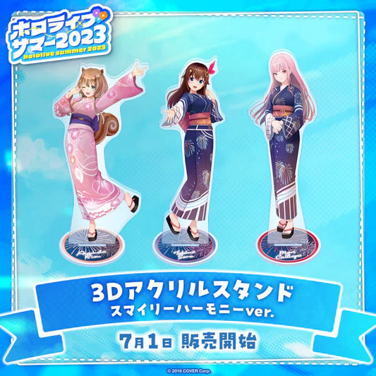 [In-stock]   Hololive 3D Acrylic Stand Smily Harmony ver.