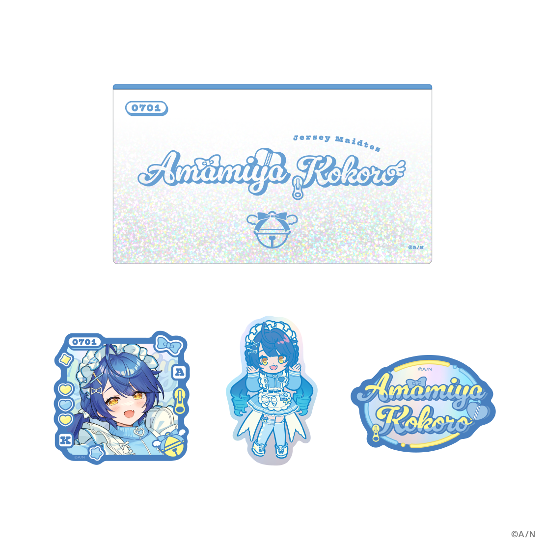 [Pre-order] Nijisanji 【Jersey Maidtes】Sticker set with pouch