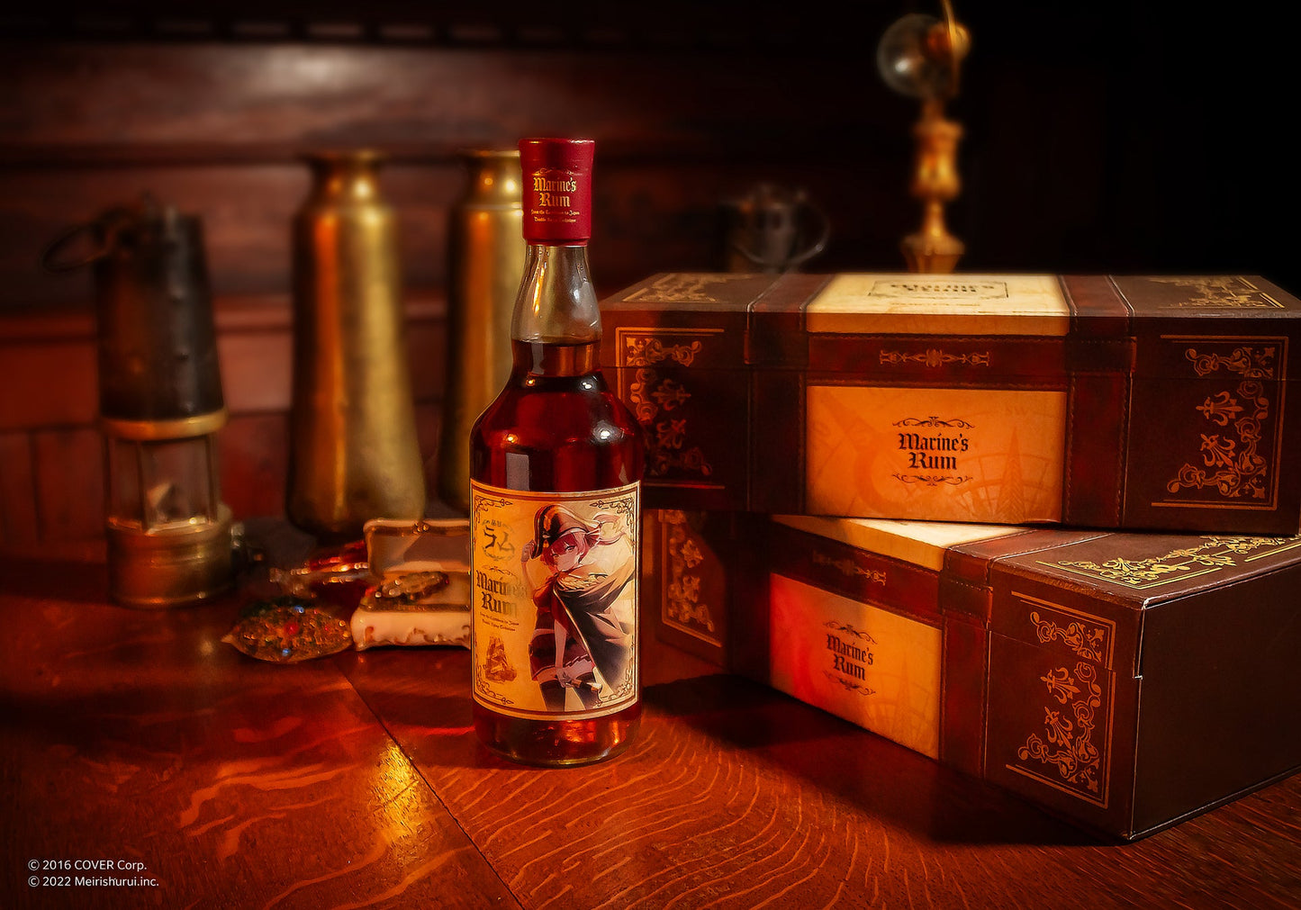 [pre-order] Hololive x 明利酒類 Houshou Marine "ALC.35% Marines Rum 700ml" (Free Shipping Hong Kong)