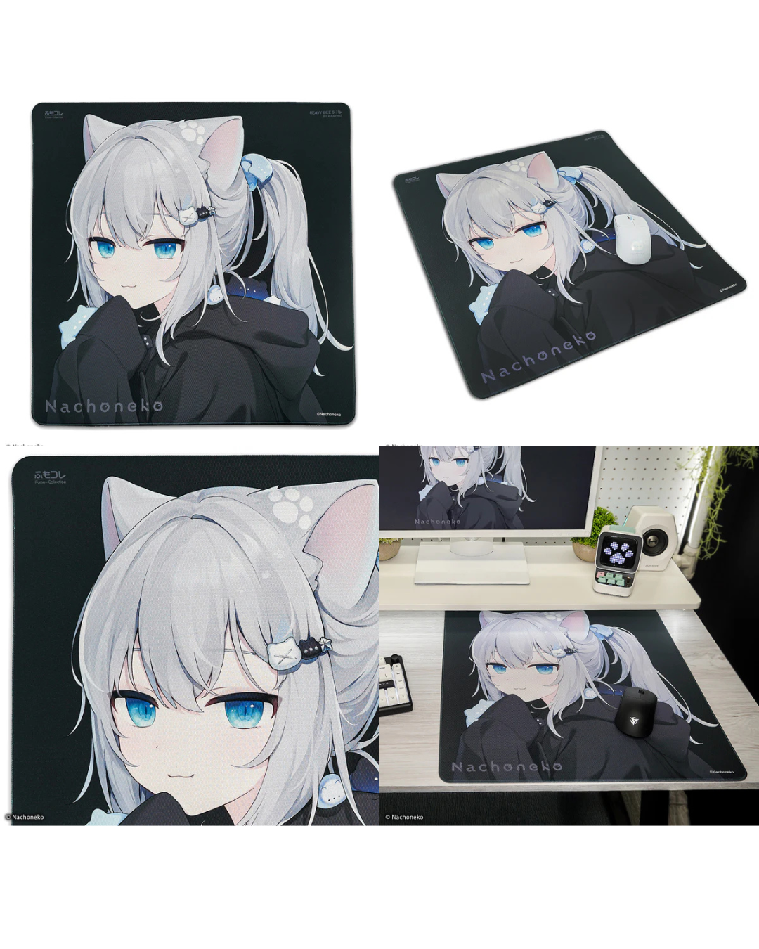「預訂」Vtuber 甘城なつき(NACHONEKO)  x ふもコレ(Fumo Collection) 第2彈 Gaming 滑鼠墊
