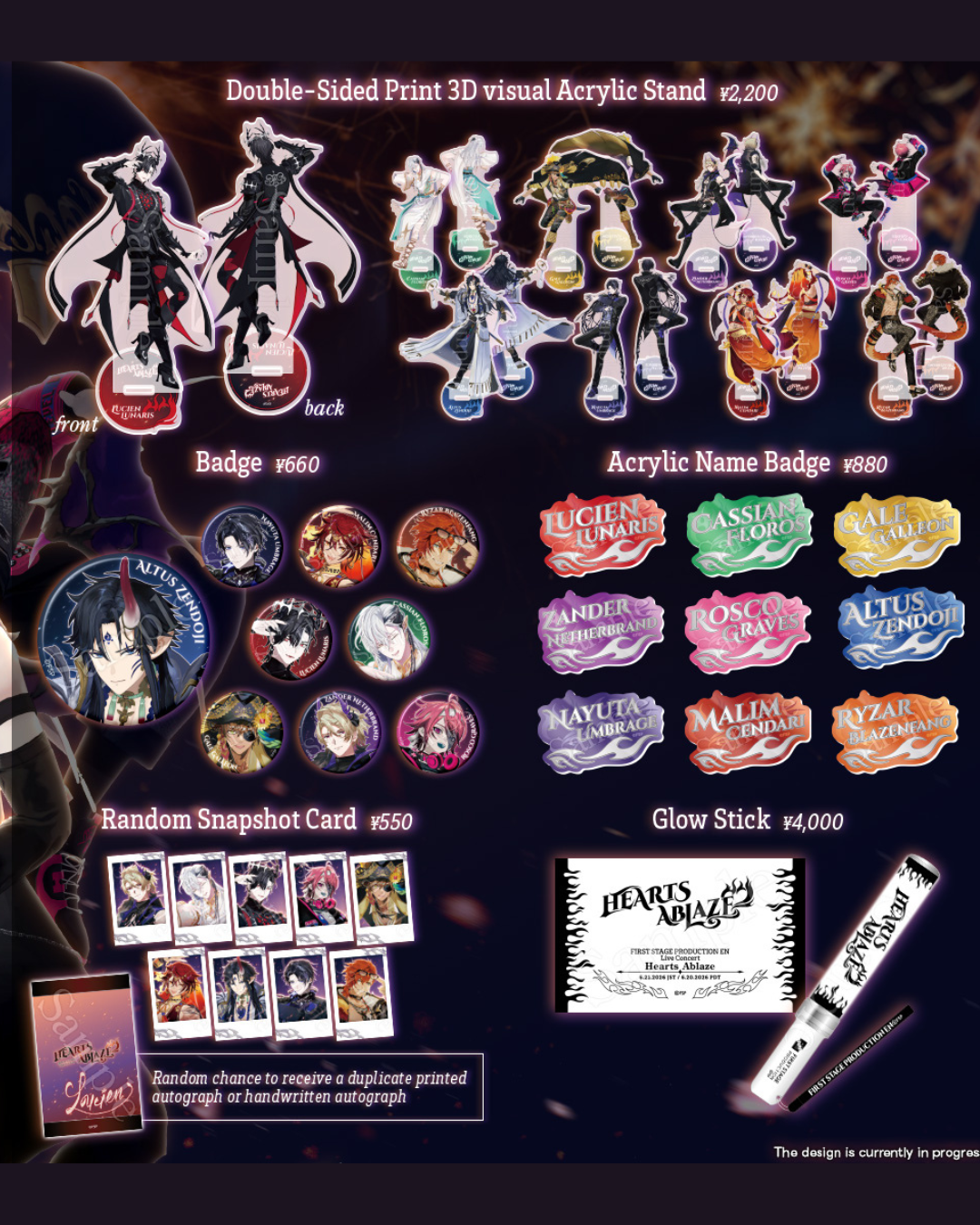 「預訂」FIRST STAGE【FSP EN Hearts Ablaze Merch】