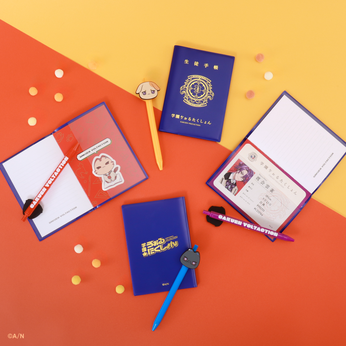 [Pre-order] Nijisanji [School Voltation] Student Notebook & Ballpoint Pen Set
