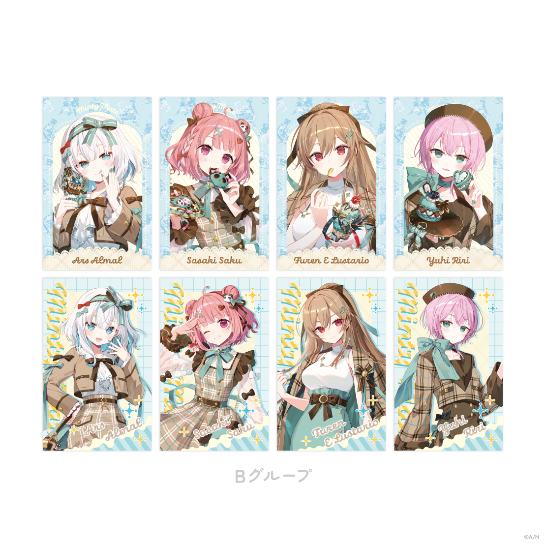 [預訂] Nijisanji 【Minty Mate】ランダムチェキ風カード Bグループ(隨機卡(B))
