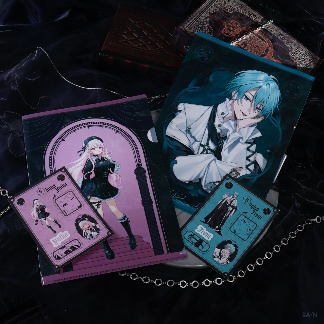 [預訂] Nijisanji 【Haunted School】クリアファイル＆ステッカーシート(A4file& 貼紙)