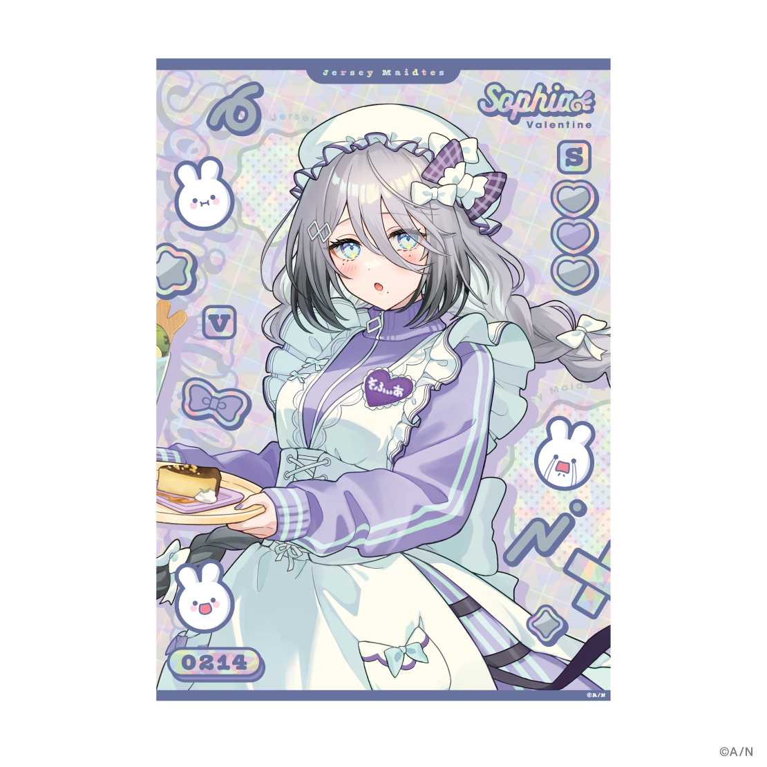 [Pre-order] Nijisanji 【Jersey Maidtes】Gold foil transparent poster