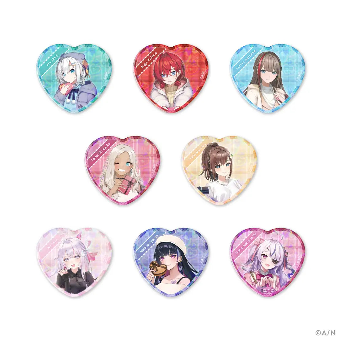 「現貨」Nijisanji [Valentine Goods 2024] 商品 - 隨機心型襟章