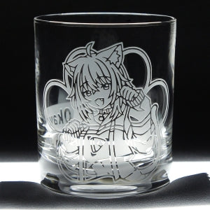 キャラクターオールドグラス 猫又おかゆ（幻奏月華園）