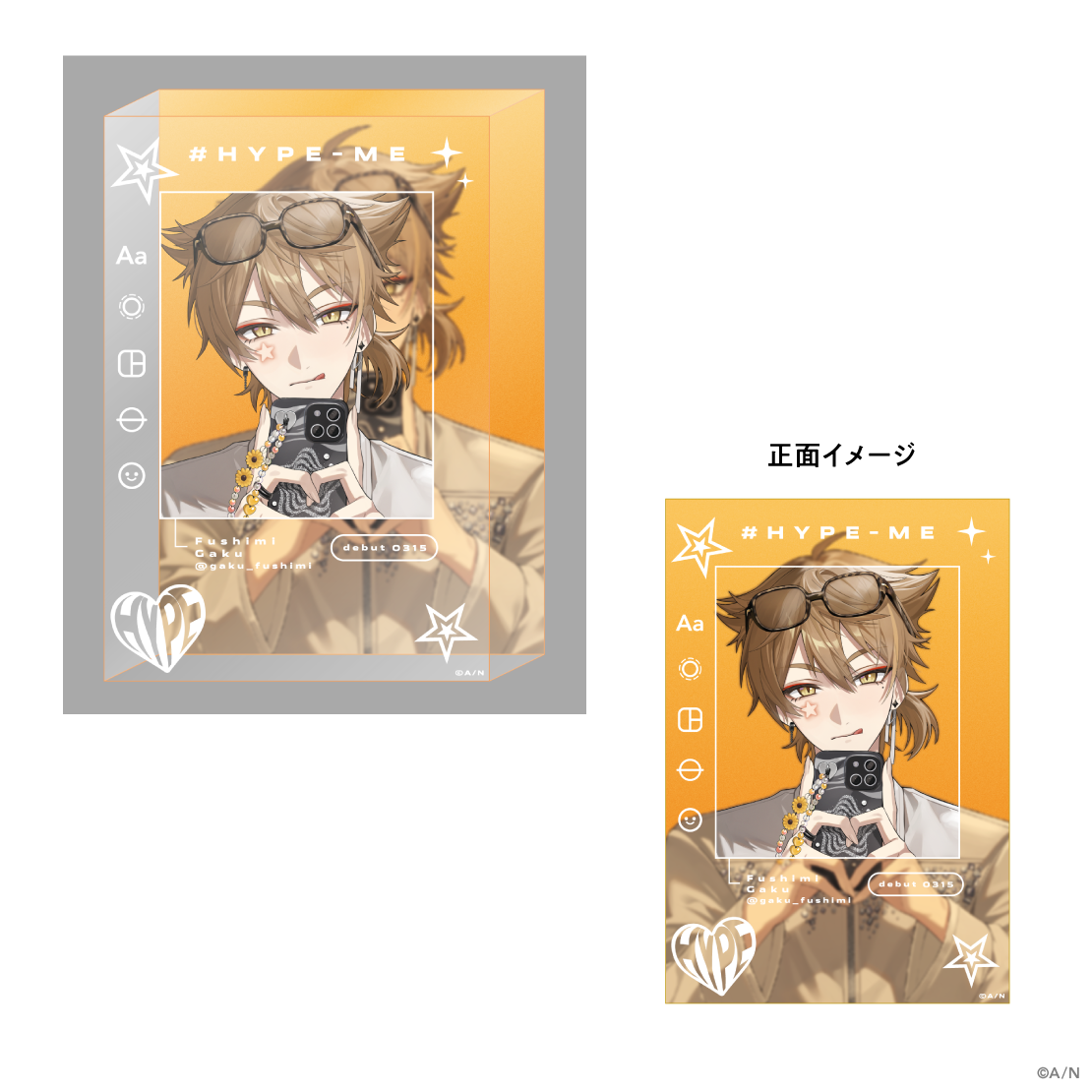 [Pre-order] Nijisanji 【#HYPE-ME】二層アクリルブロック (Double Layer Acrylic Blocks)