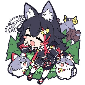 ミオしゃラバーキーホルダー（Carbon Base）