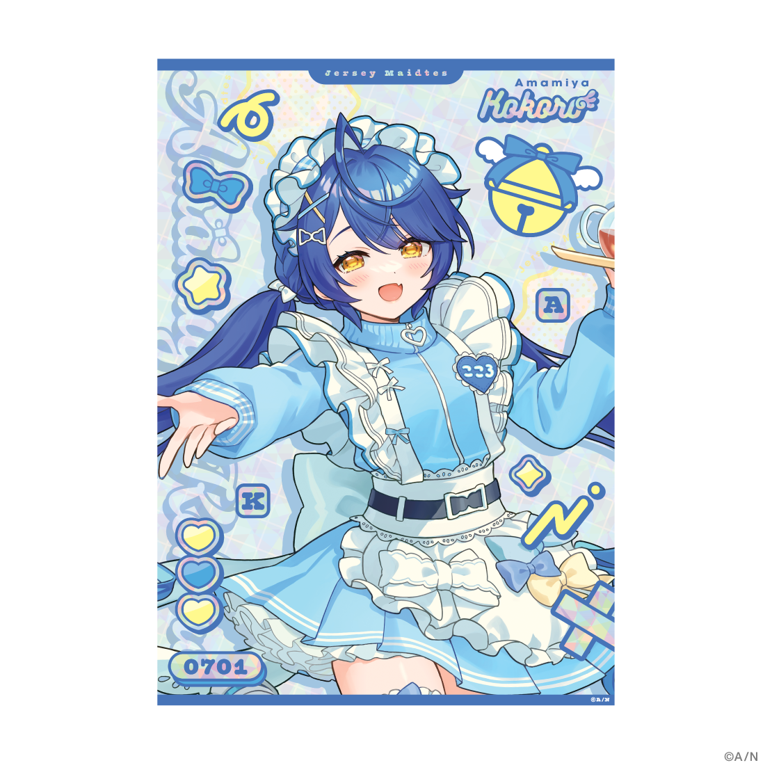 [Pre-order] Nijisanji 【Jersey Maidtes】Gold foil transparent poster