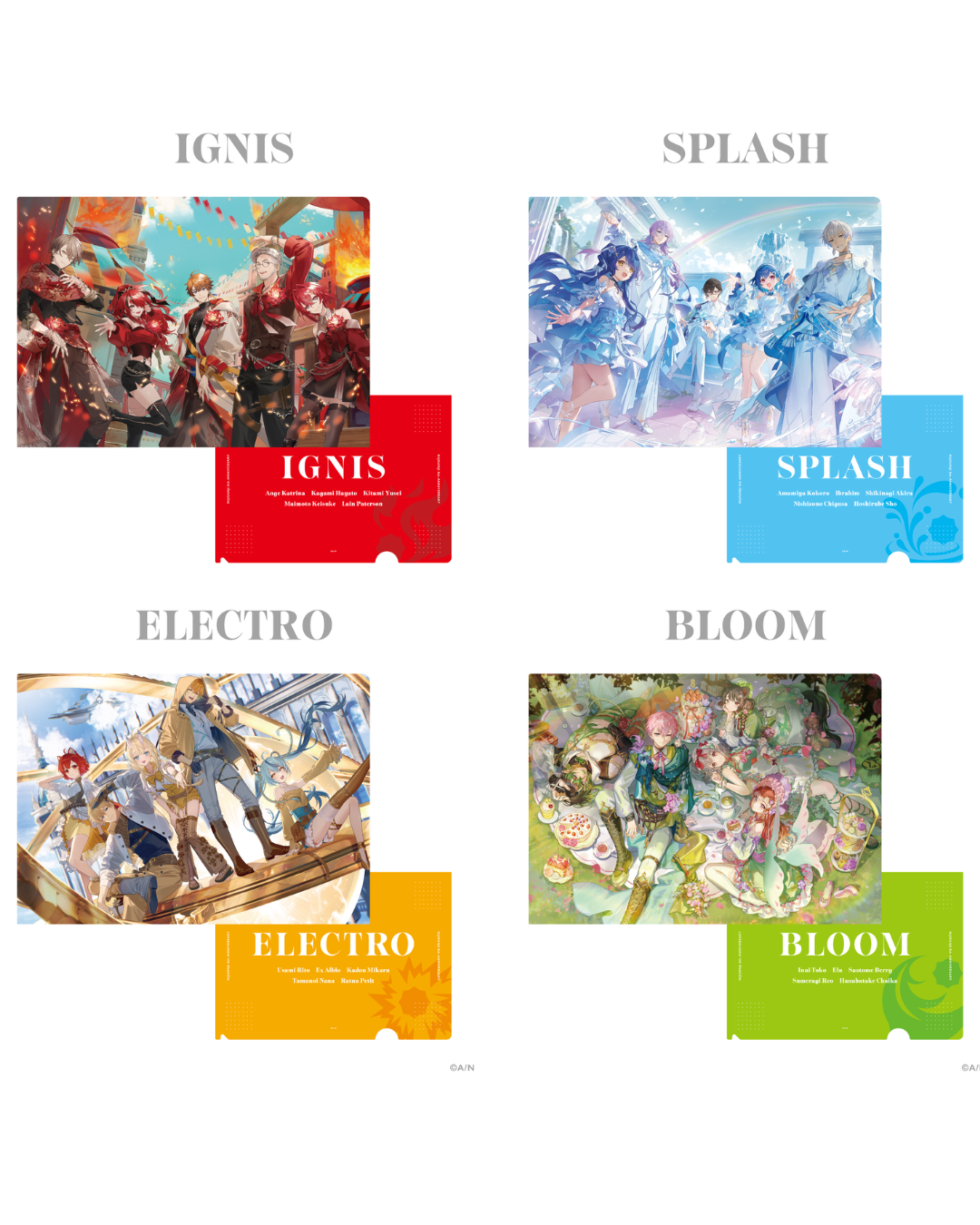 「預訂」 NIJISANJI [にじさんじ 8th Anniversary] - 亞克力襟章架/A4File/にじぱぺ外套