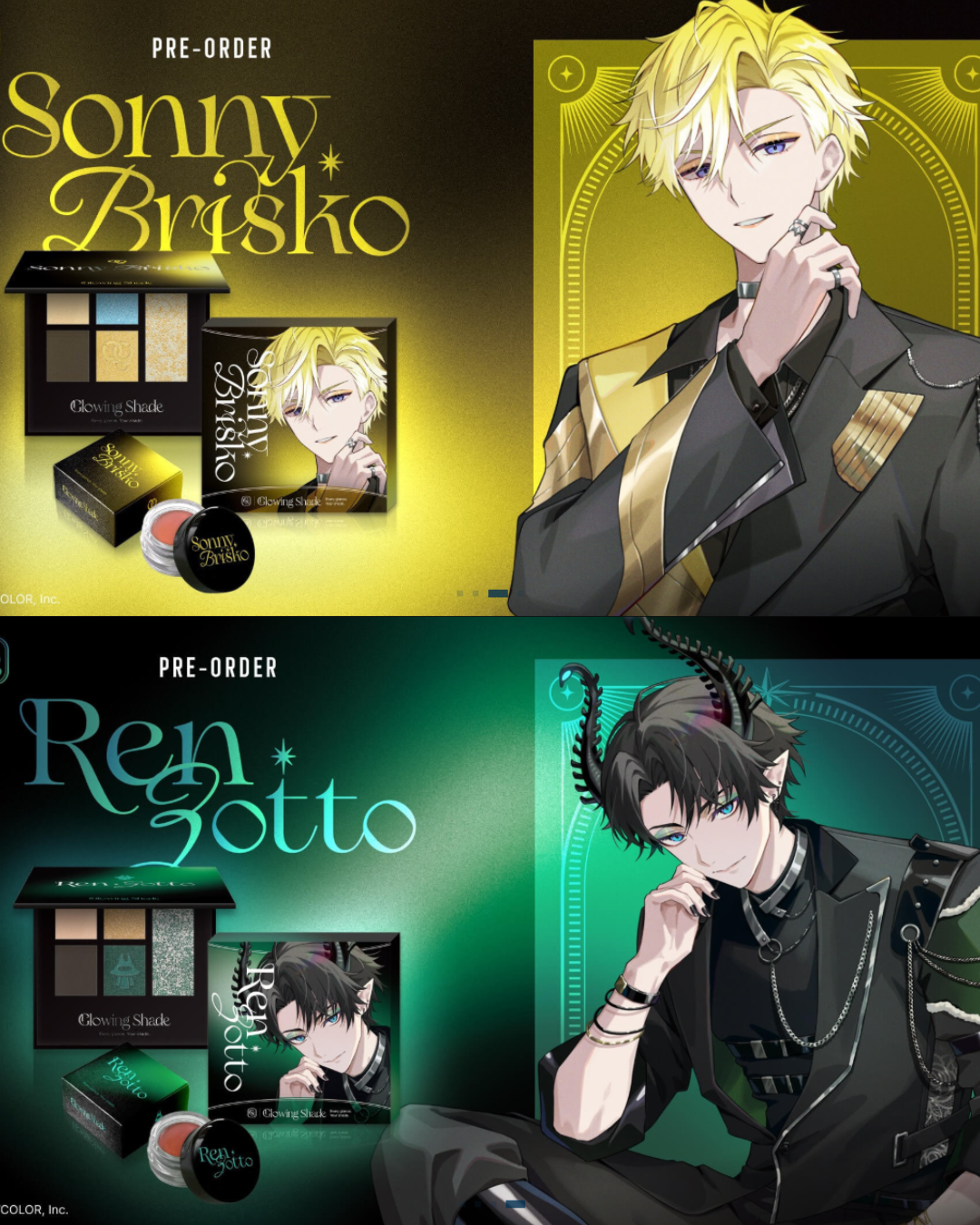 「預訂」Nijisanji [NIJISANJI EN x SP collect Glowing Shade] 聯名彩妝