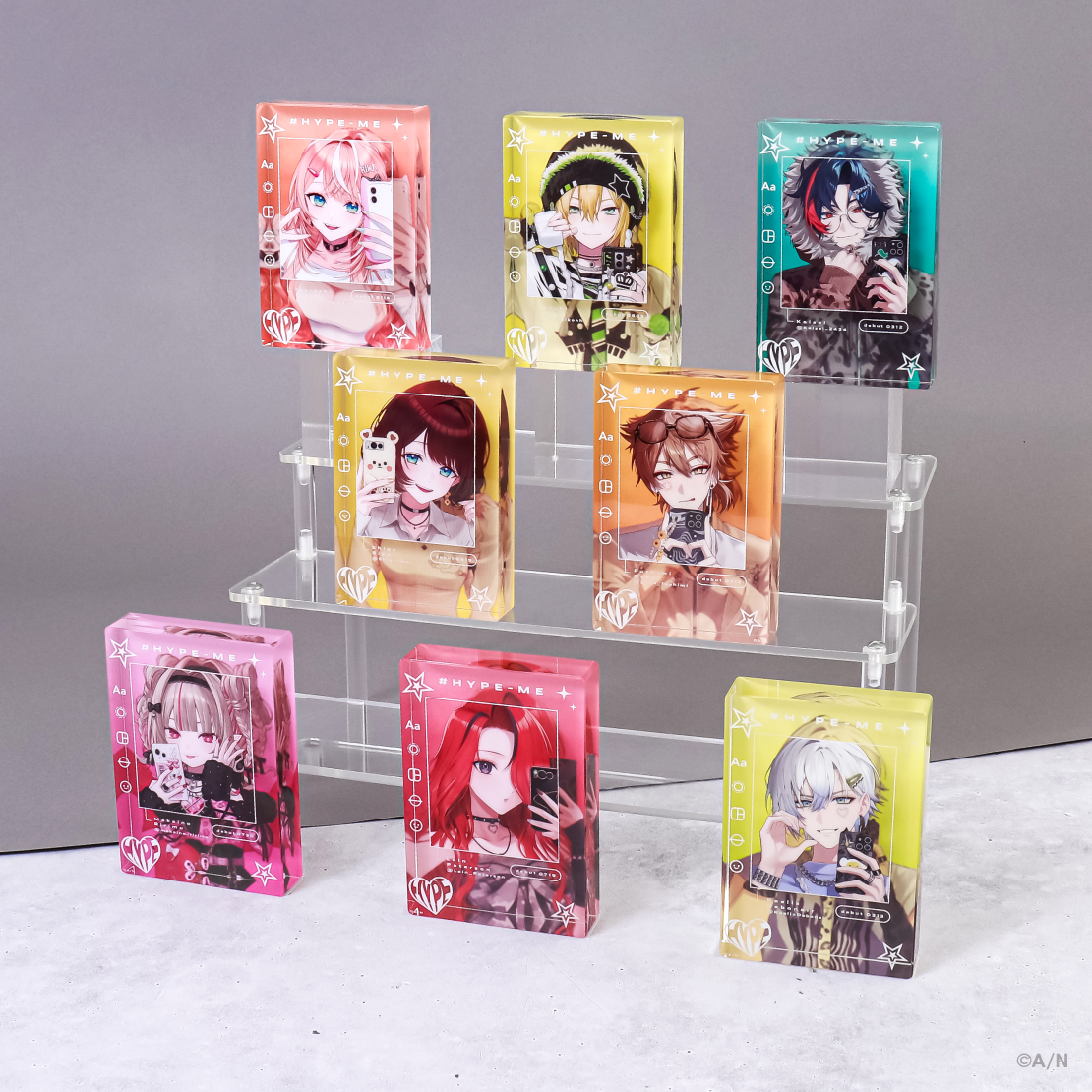 [Pre-order] Nijisanji 【#HYPE-ME】二層アクリルブロック (Double Layer Acrylic Blocks)