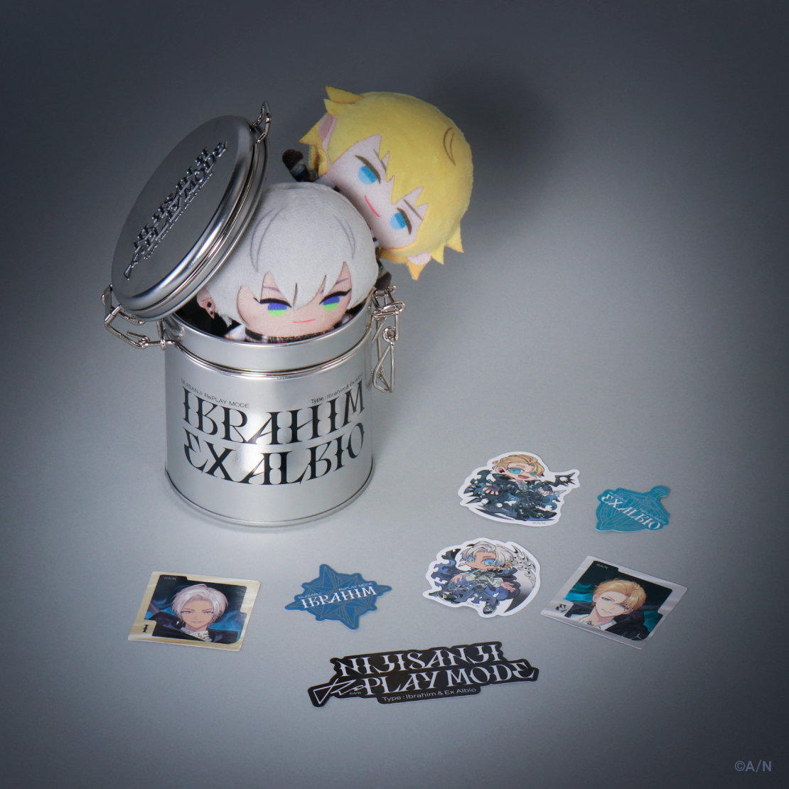 [Pre-order] Nijisanji 【Replay Mode】ブリキ缶入りステッカー セット(Sticker Set for Tin Can)
