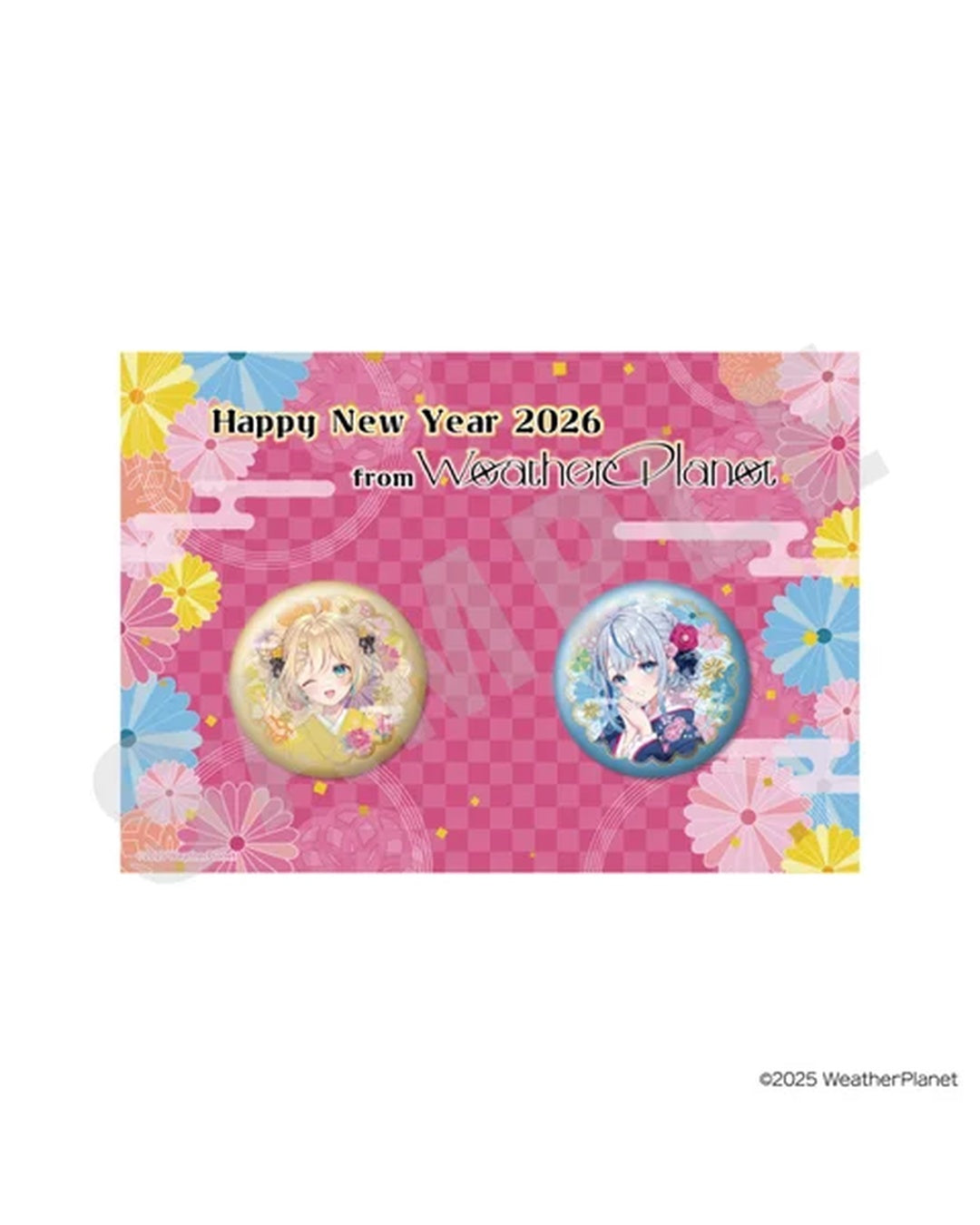 「預訂」 [通販] Happy New Year From WeatherPlanet 通販周邊 (雨海ルカ/天晴ひなた)