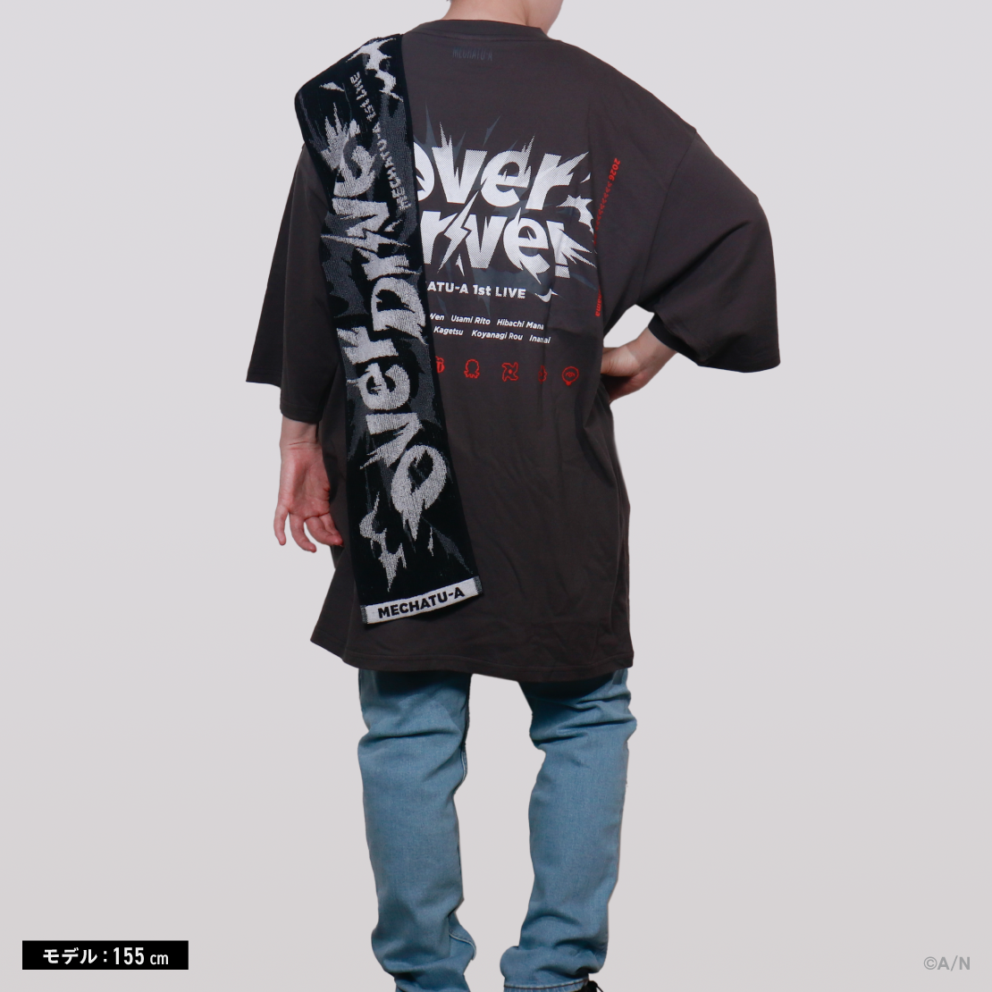 [預訂] Nijisanji 【MECHATU-A 1st LIVE】ビッグシルエットTシャツ (T恤) 【MECHATU-A 1st LIVE "Over Drive!"】