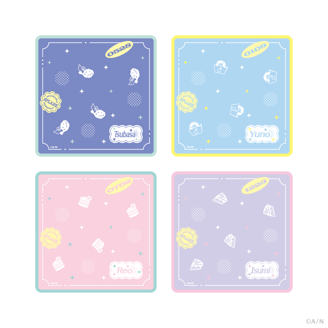 [Pre-order] Nijisanji 【ぽっぴん！すぷれあ】Mini Handkerchief