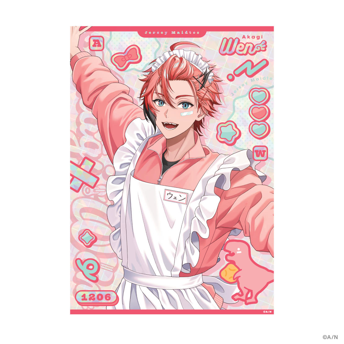 [Pre-order] Nijisanji 【Jersey Maidtes】Gold foil transparent poster