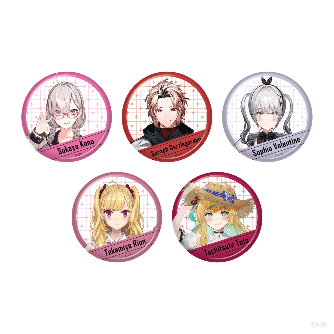 [預訂] Nijisanji 【Another Style Goods vol.1】缶バッジ (徽章) [NIJISANJI Official Store 6th Anniversary]