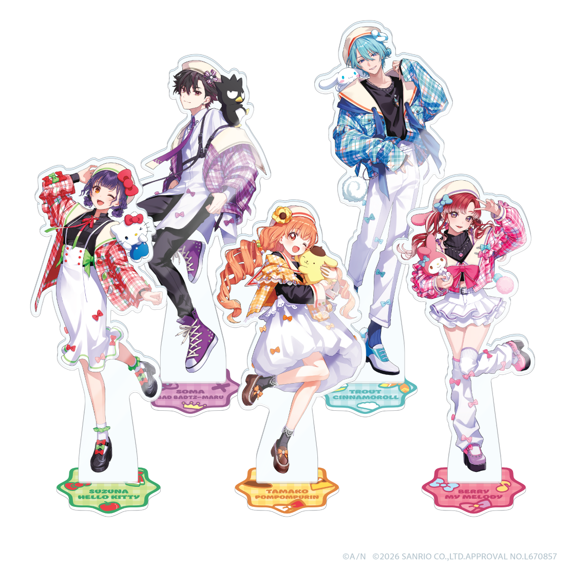 [預訂] Nijisanji 【Speciale×サンリオキャラクターズ】アクリルスタンド (壓克力立牌)