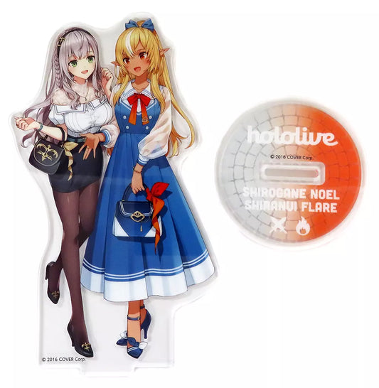 「現貨」Hololive 白銀ノエル(Shirogane Noel)＆不知火フレア(Shiranui Flare) 亞克力立牌(おでかけver.)