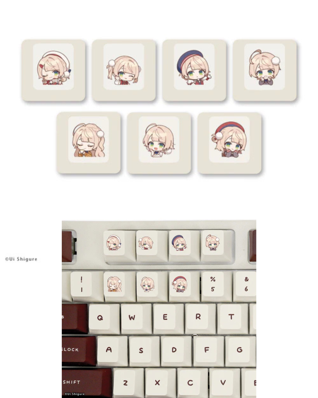 「預訂」しぐれうい (時雨羽衣) x ふもコレ(Fumo Collection) - Keyboard 周邊