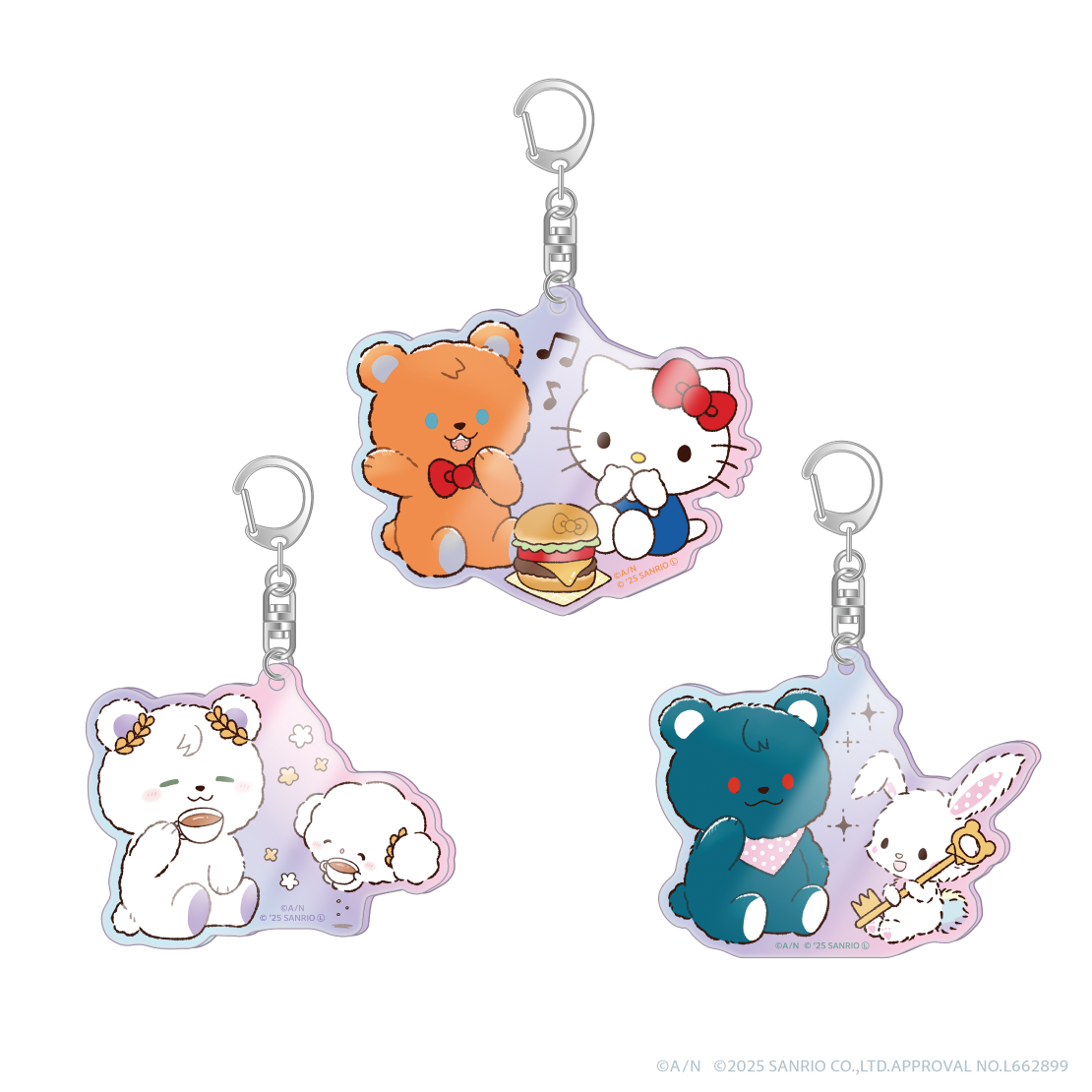 [Pre-order] Nijisanji 【3SKM×サンリオキャラクターズ】Aurora Acrylic Keychain