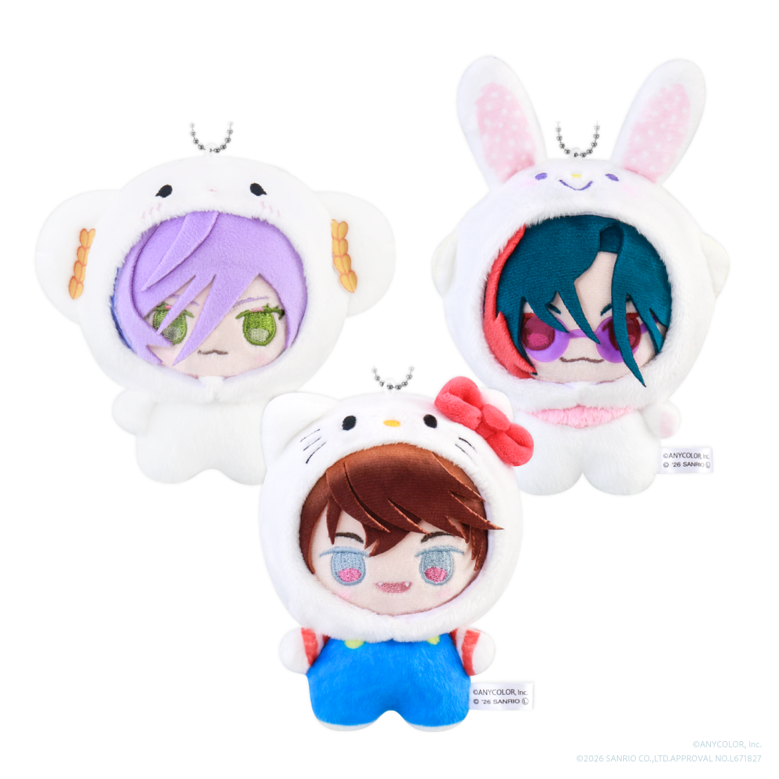 [Pre-order] Nijisanji 【3SKM×サンリオキャラクターズ】Costume  Plushie
