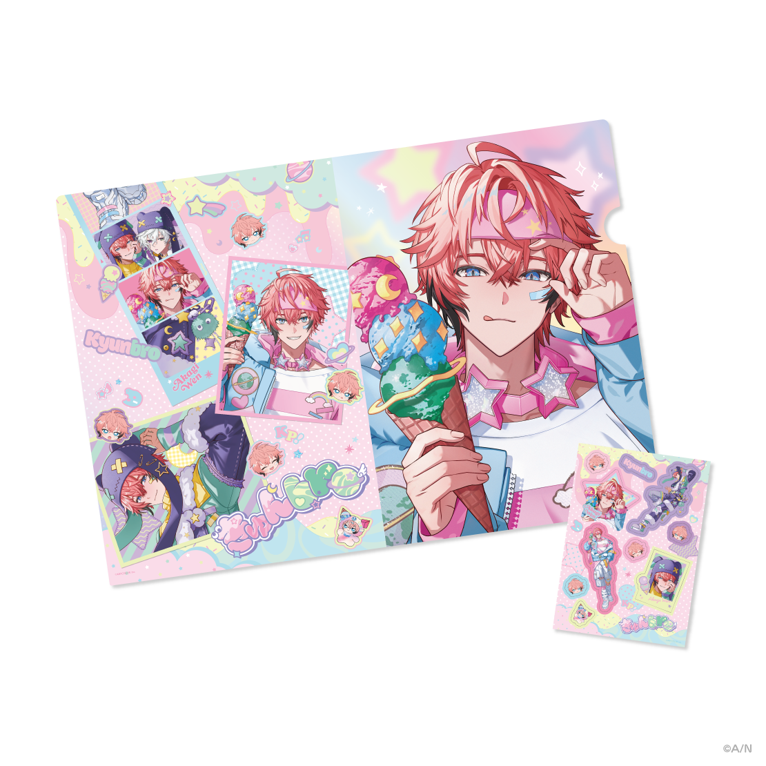 [Pre-order] Nijisanji 【きゅんbro】A4 Clear Folder & Stickers