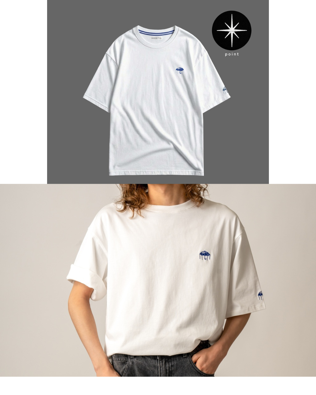 「預訂」 Weather Planet official T-shirt (雨海ルカ/天晴ひなた)