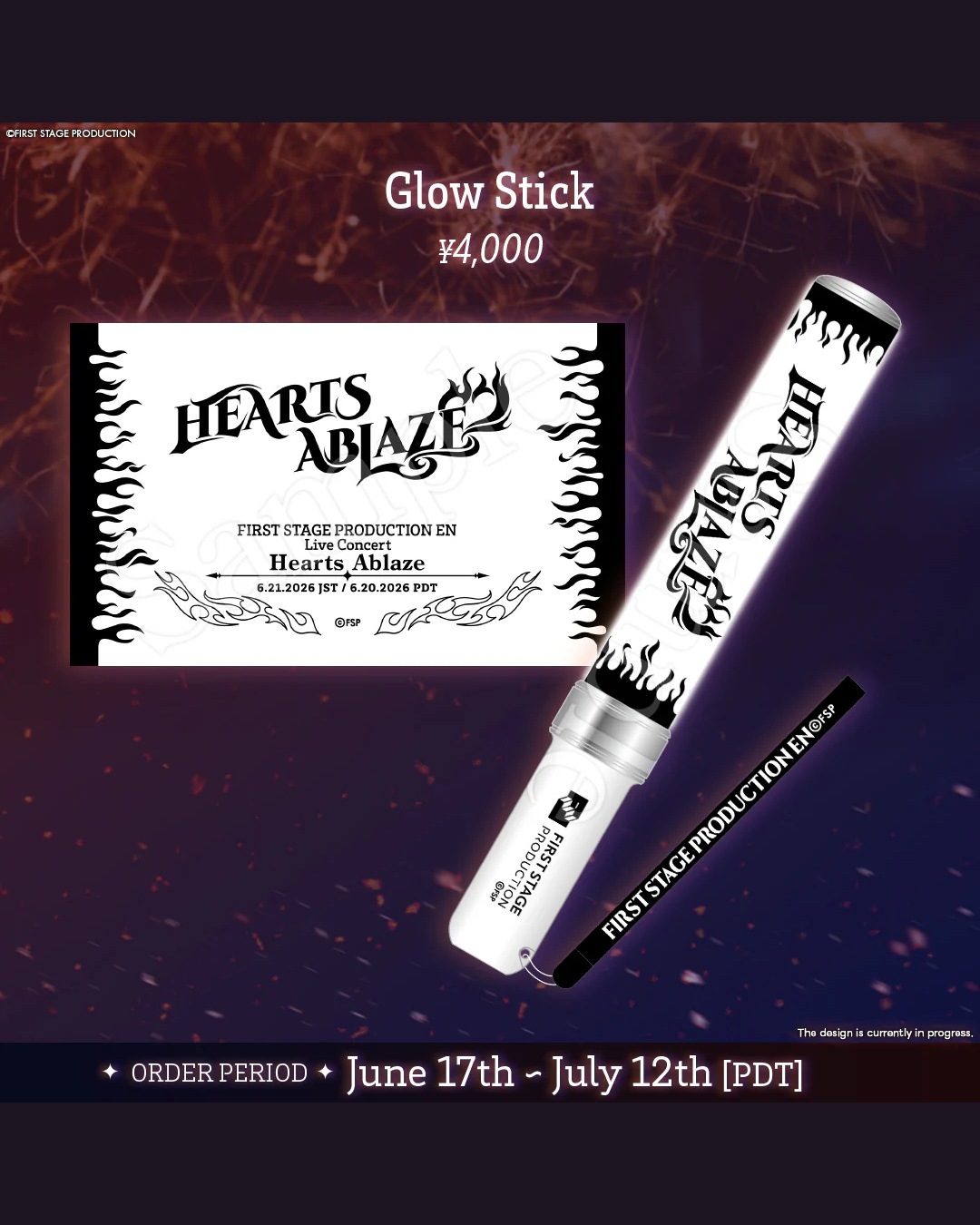 「預訂」FIRST STAGE【FSP EN Hearts Ablaze Merch】