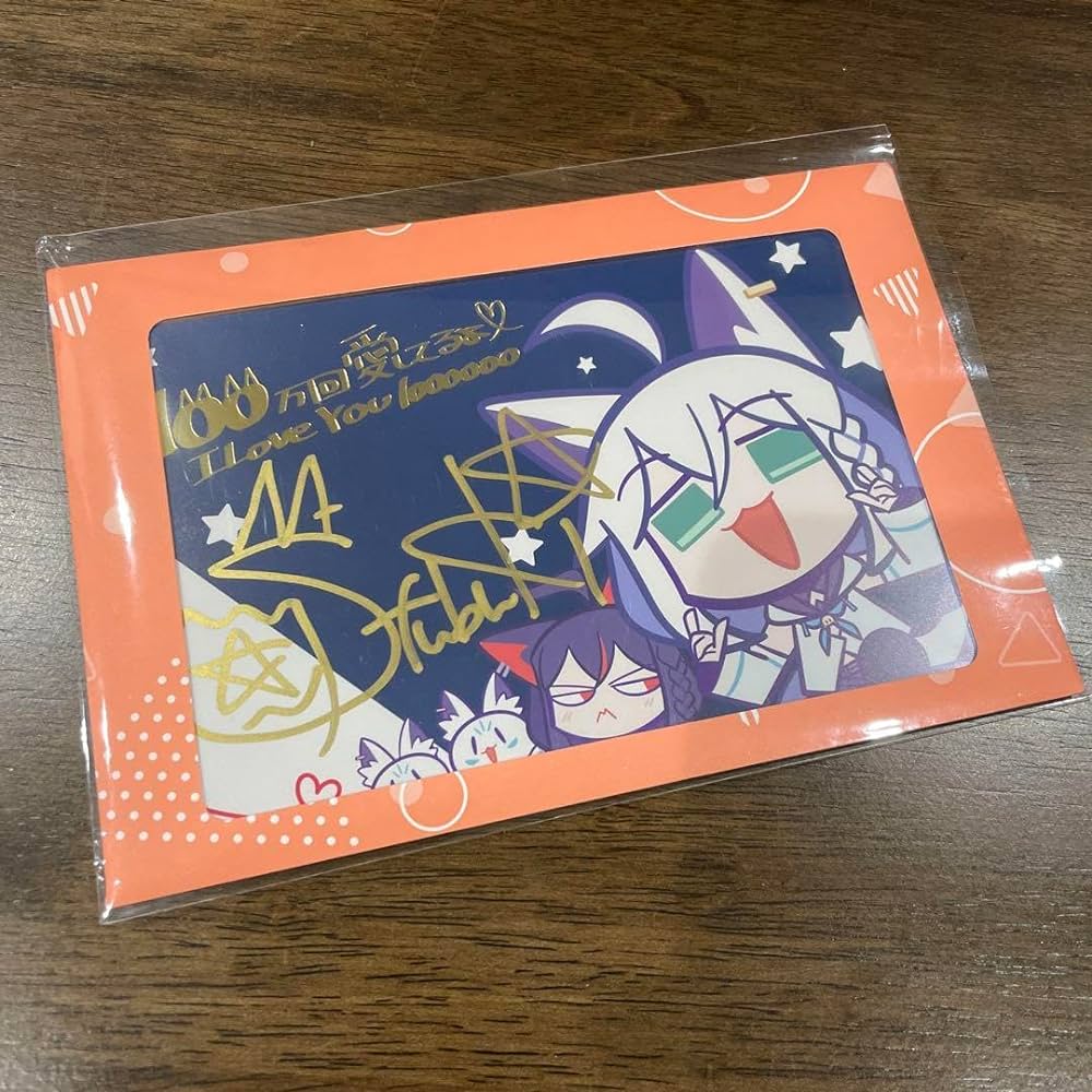  [In-stock] Hololive [Shirakami Fubuki Birthday Celebration 2022] Bonus only: Postcard with a handwritten autograph and duplicated foil-stamped message from Shirakami Fubuki.
