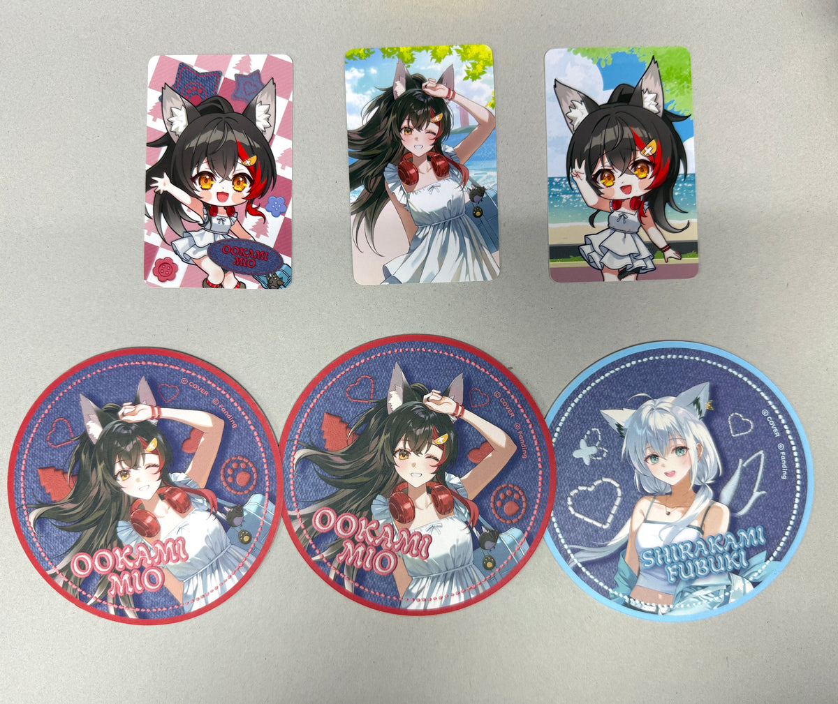 [In-stock] hololive  [Summer MT POP-UP STORE] Korea Event Merchandise - 白上フブキ (Shirakami Fubuki) / 大神ミオ (Ookami Mio)