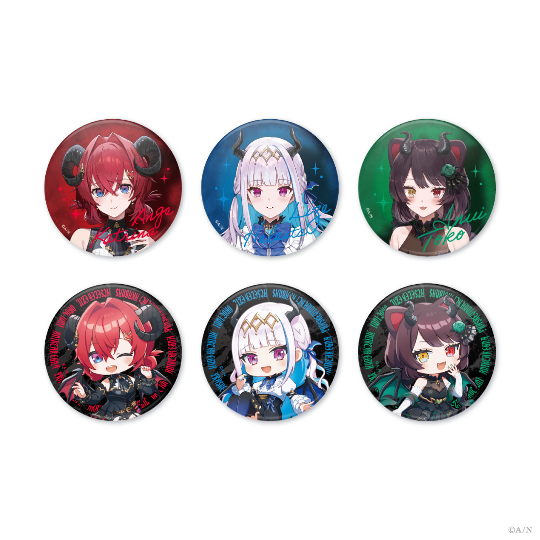 [預訂] Nijisanji 【さんばか 7th】ランダム箔押し缶バッジ (隨機徽章)