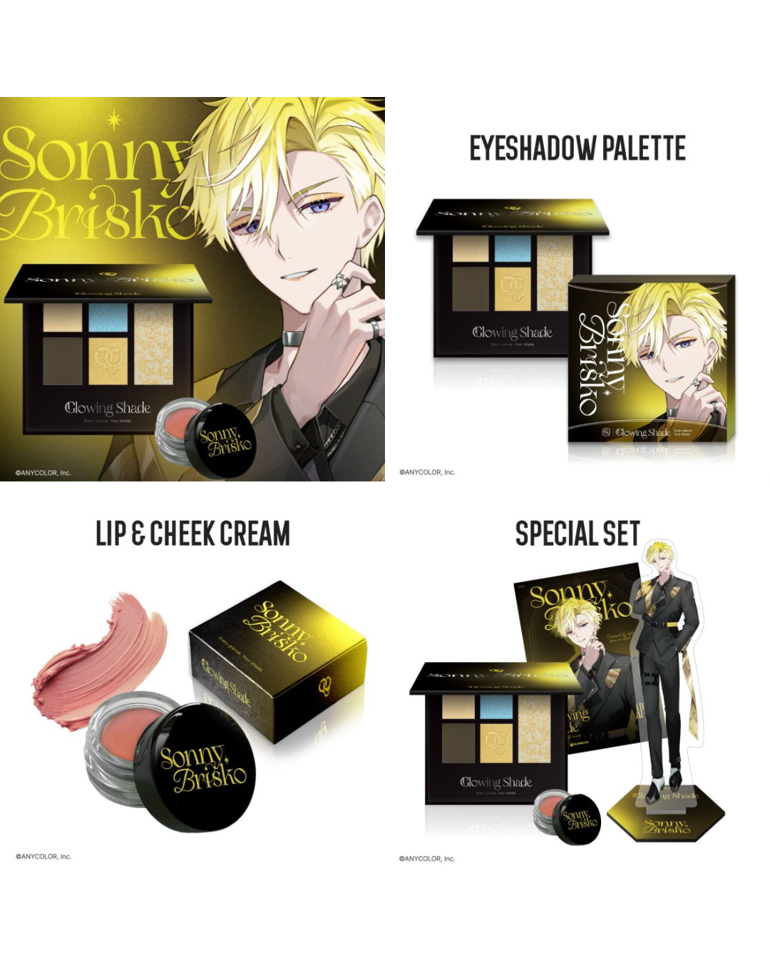「預訂」Nijisanji [NIJISANJI EN x SP collect Glowing Shade] 聯名彩妝