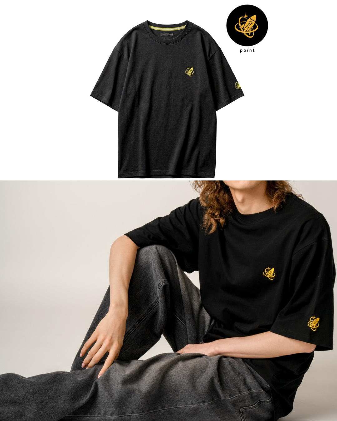 「預訂」 Weather Planet official T-shirt (雨海ルカ/天晴ひなた)
