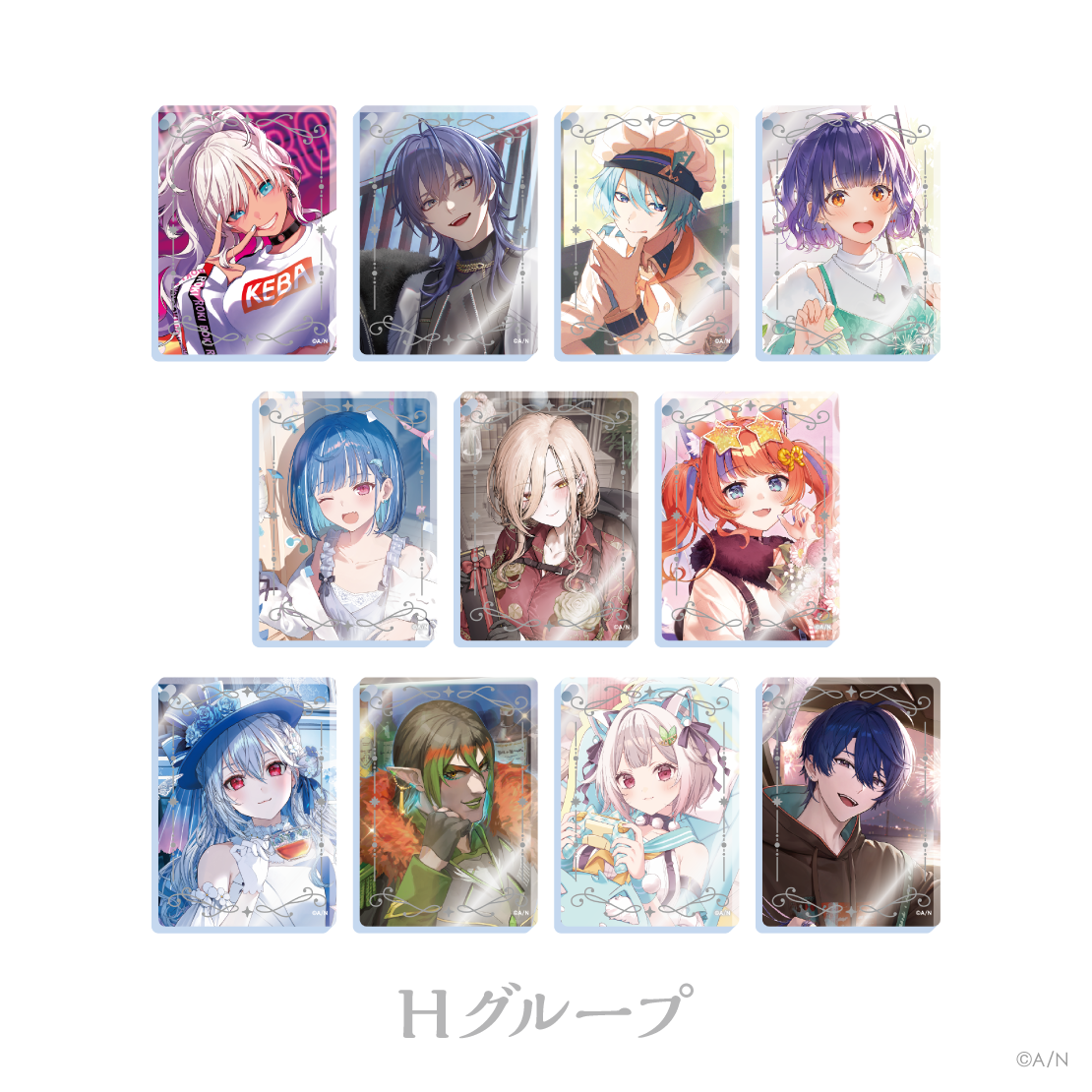 [預訂] Nijisanji 【にじさんじ ノスタルジアコレクション2026】アクリルブロックキーホルダー Hグループ(亞克力塊鑰匙扣 H組)  [NIJISANJI Official Store 6th Anniversary]