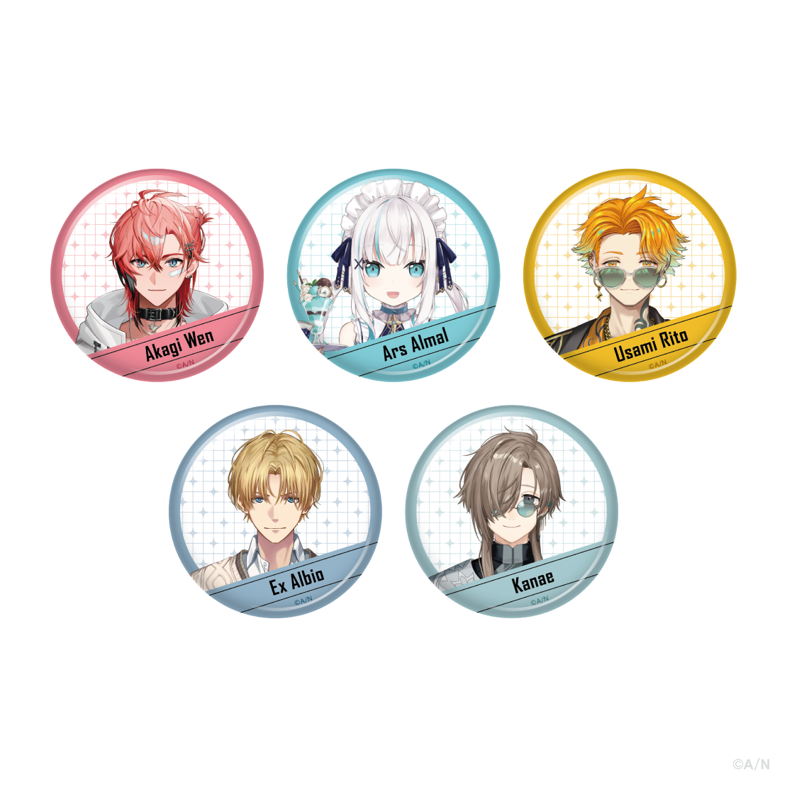 [預訂] Nijisanji 【Another Style Goods vol.1】缶バッジ (徽章) [NIJISANJI Official Store 6th Anniversary]