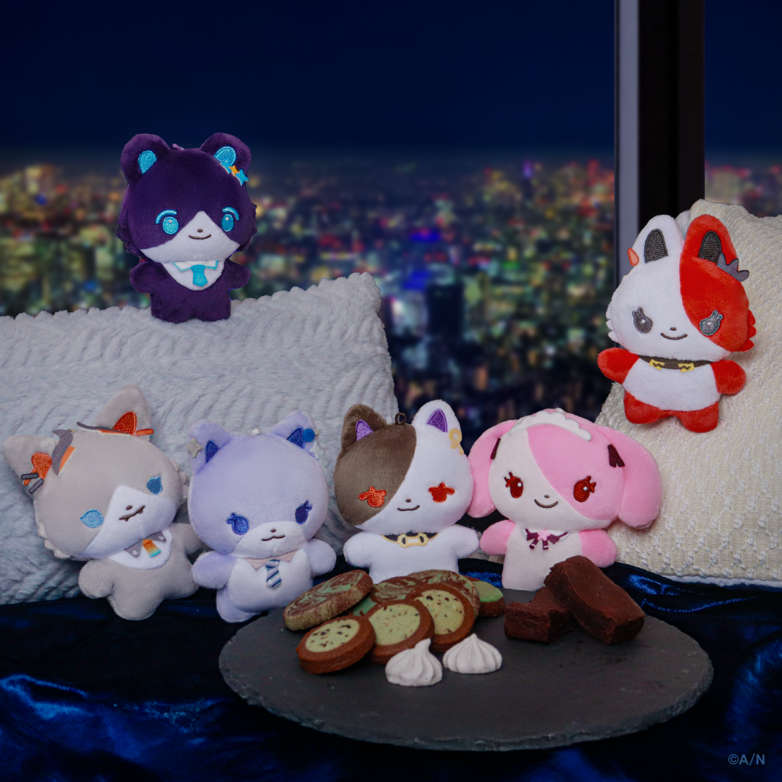 [預訂] Nijisanji 【にじたうん 8ちょうめ】ぬいぐるみマスコット(NIJI town 公仔鑰匙扣) [NIJISANJI Official Store 6th Anniversary]