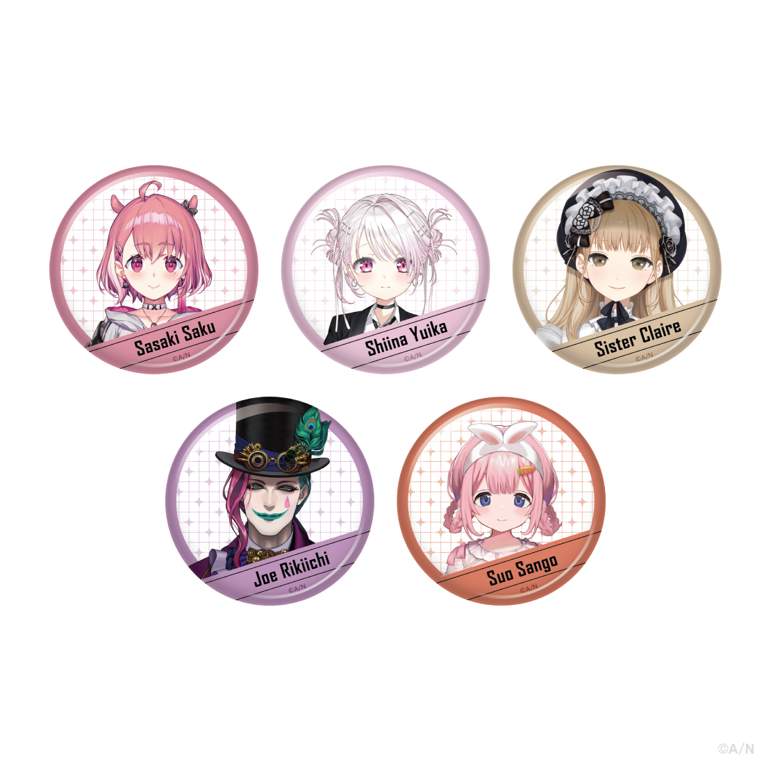[預訂] Nijisanji 【Another Style Goods vol.1】缶バッジ (徽章) [NIJISANJI Official Store 6th Anniversary]