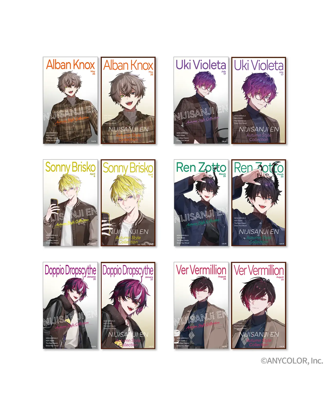 [pre-order]  NIJISANJI EN【AUTUMN STYLE COLLECTION】Goods