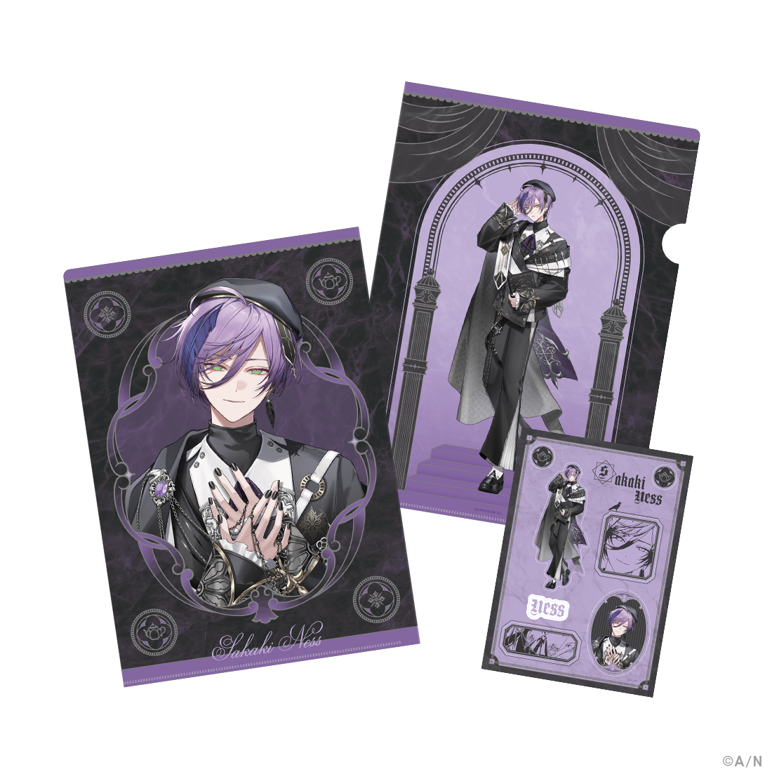 [預訂] Nijisanji 【Haunted School】クリアファイル＆ステッカーシート(A4file& 貼紙)