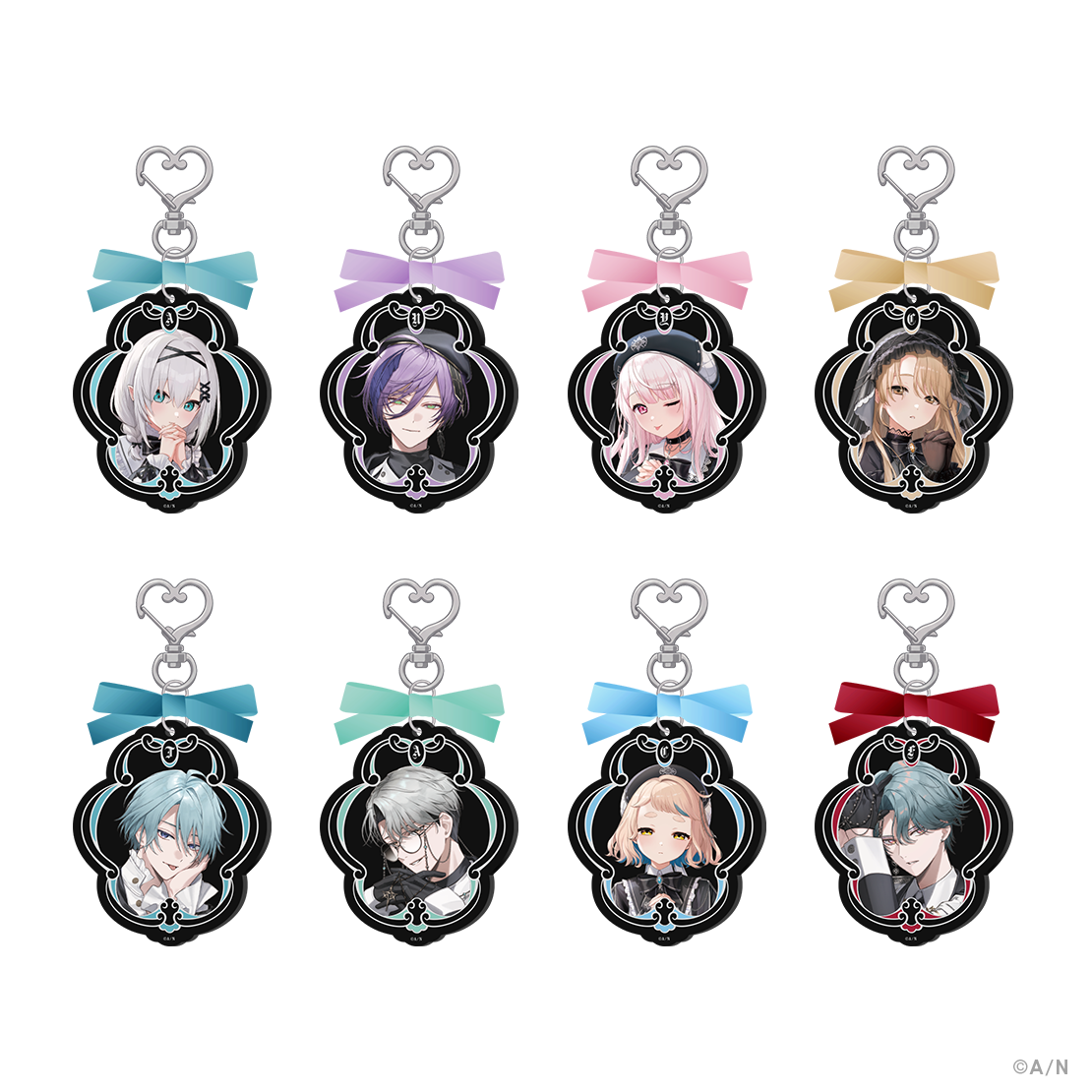 [Pre-order] Nijisanji 【Haunted School】リボンアクリルキーホルダー (鑰匙圈)